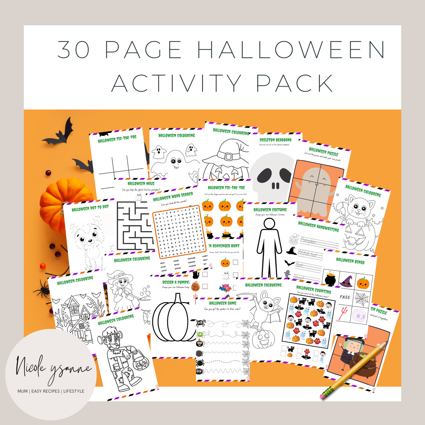 Halloween Activity Sheets