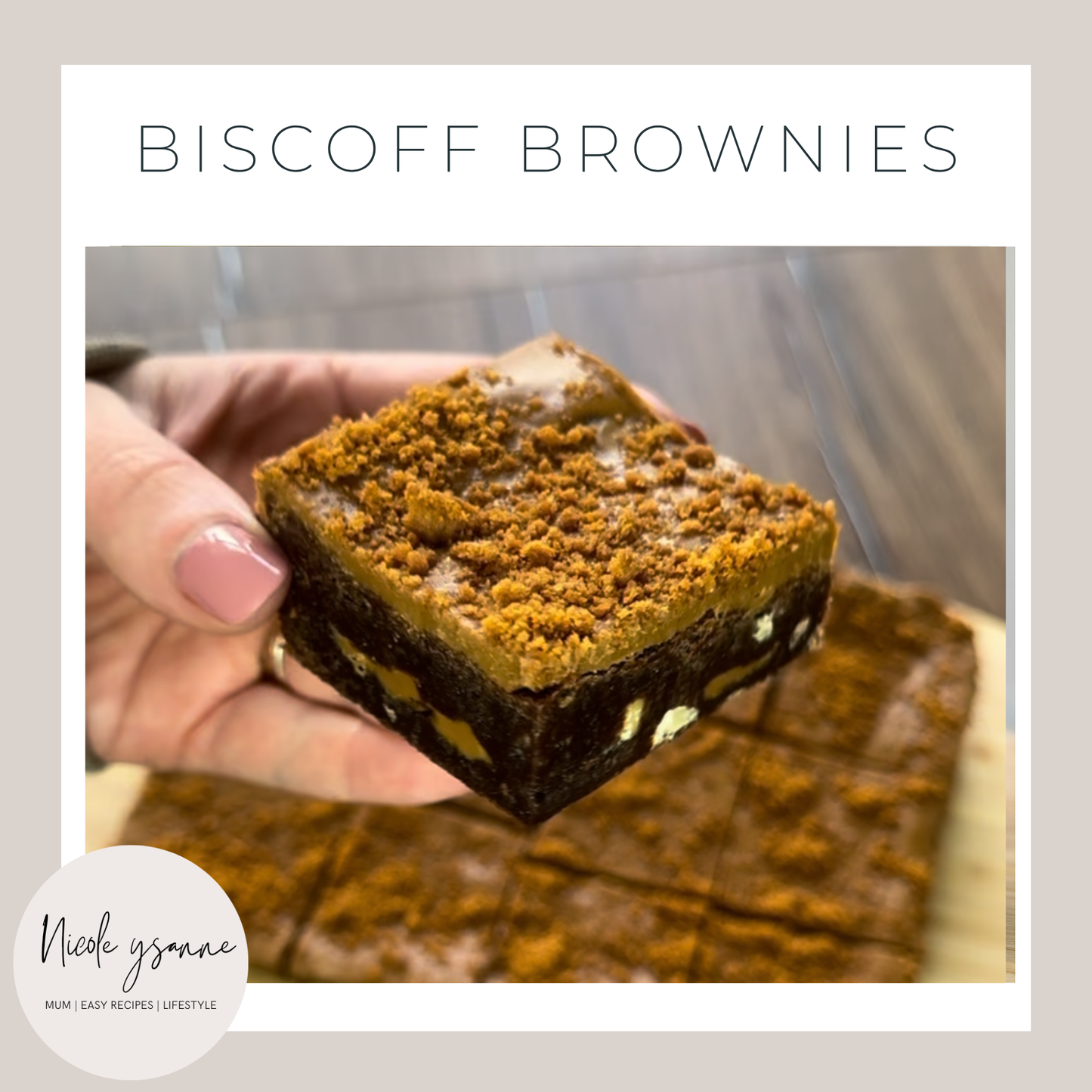 Biscoff Brownie Recipe