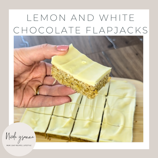 Lemon and White Chocolate Flapjacks